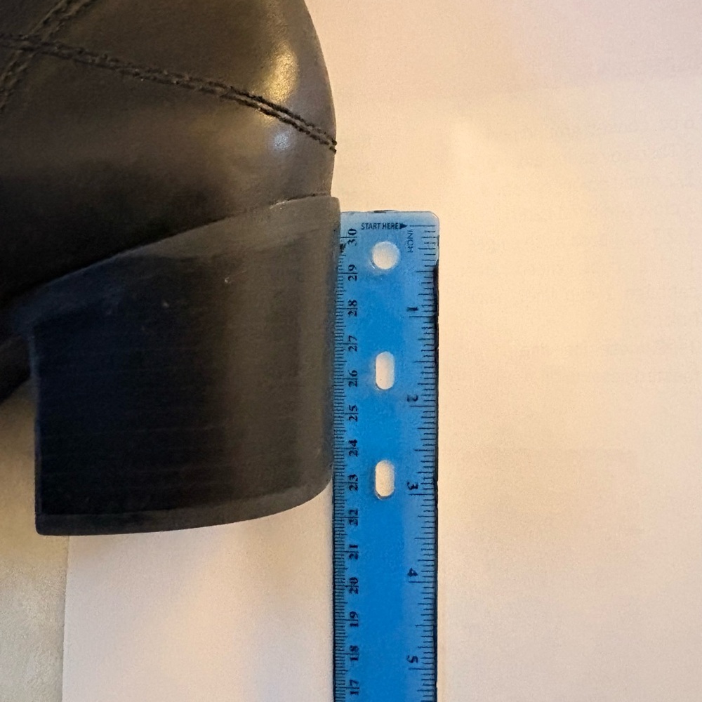 🖤Franco Sarto Black Leather Tall Boots size 9M - Picture 7 of 9